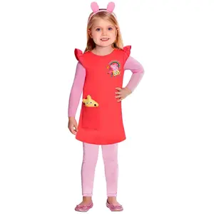 Amscan costume Peppafilles rouge/rose 4-6 ans 3-piècesVendu paramazon