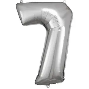 Comparateur de prix : ballon aluminium chiffre 7 88cm argent - amscan 9906292