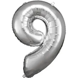 Comparateur de prix : ballon aluminium chiffre 9 86cm argent - amscan 9906294