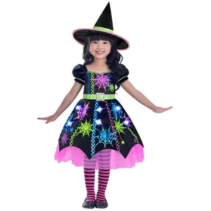 Amscan costumes Spider Witchde filles noires 3-4 ans 2-pièces