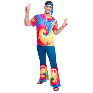 Comparateur de prix : amscan Costume hippie poussin rose 9907003 pour femme Taille 44-46