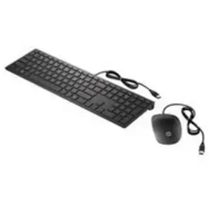 Comparateur de prix : HP Pavilion 400 Ensemble clavier et souris USB France noir de jais