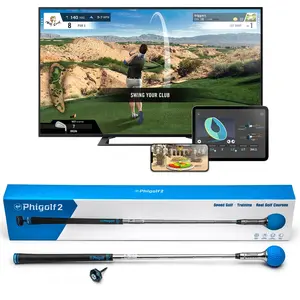 Comparateur de prix : PHIGOLF 34 FR Simulateur de Golf à Domicile Intelligent Unisexe, Bleu