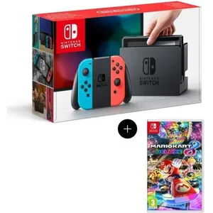 MOONMINI Console Nintendo Switch avec paire de joy-con bleu néon / rou...Vendu parcdiscount