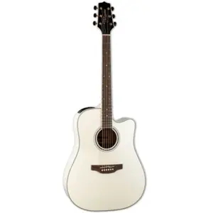 Takamine GD37CE PW Dreadnought Cw Pearl White pas cher