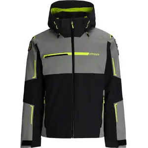 Veste à capuche Spyder Titan gris noir jaune - XL pas cher