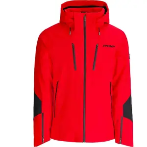 Spyder - Veste de ski imperméable et chaude en Primaloft® - Alyeska Jacket Spyder Red pour Homme en Nylon - Taille XL - Rouge