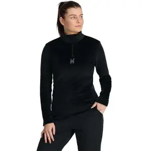 Comparateur de prix : Polaire Spyder Shimmer Bug Half Zip intense noir pour femme. - M