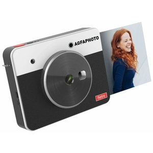 AgfaPhoto Appareil photo imprimante instantané AGFA Realipix Square S - 2en1 - 10 MP - Noir pas cher