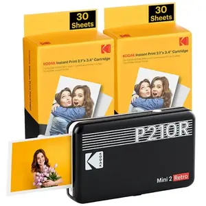 Comparateur de prix : Imprimante photo Kodak MINI 2 RETRO P210RB60 Noir