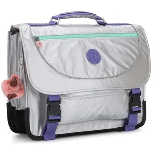 Cartable - KIPLING - Preppy - 41 CM - Gris Polished - 3 Compartiments - Garantie 2 ans pas cher