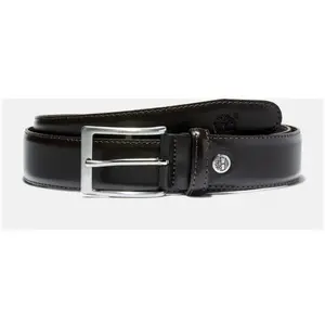 Timberland - Ceinture classique réglable en cuir de 35 mm pour homme en marron foncé, Homme, marron, Taille: S