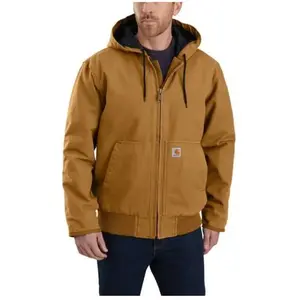 Comparateur de prix : Carhartt Duck Active Jacket Veste, Brown, S Homme - 104050-BRN-S