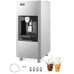 VEVOR Distributeur de Glaçons 9 kg/min Bac de Stockage pour Machine à ... pas cher
