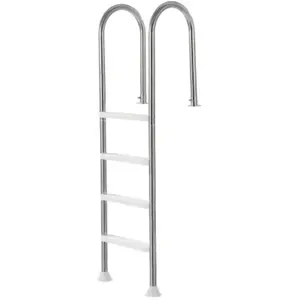 VEVOR Échelle de Piscine de 137 cm en Acier Inoxydable 4 Marches 2 Rampes 120 kgVendu parvevor