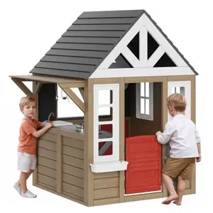 Comparateur de prix : VEVOR Maisonnette Enfants Cabane de Jardin pour Enfants avec Porte Fen...