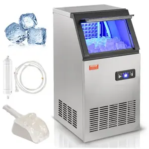 VEVOR Machine à Glaçons Commerciale 38 kg/24 h Appareil de Préparation... pas cher
