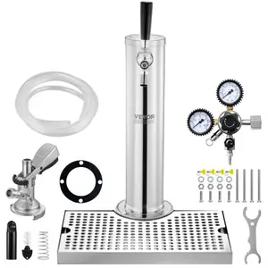 VEVOR Kit Colonne à Bière Un Robinet, Distributeur de Bière Boisson en... pas cher