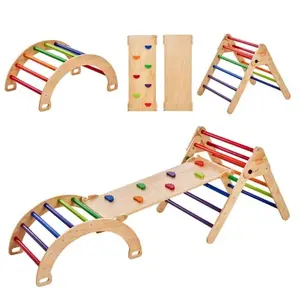 VEVOR Kit Triangle d'Escalade Montessori 5-en-1 Jouets d'Escalade pour EnfantsVendu parvevor