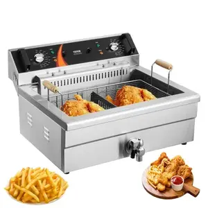Comparateur de prix : VEVOR Friteuse à bain d'huile électrique commerciale avec panier 20 L ...