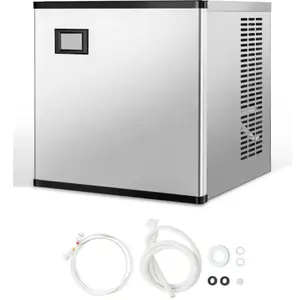 VEVOR Machine à Glaçons Capacité 226,8 kg/24 h Autonettoyante Tête Uni... pas cher