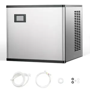 VEVOR Machine à Glaçons Capacité 136 kg/24 h Autonettoyante Tête Uniqu... pas cher