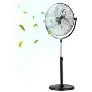VEVOR Ventilateur sur pied industriel 425 mm 3 vitesses hauteur 1150 à... pas cher