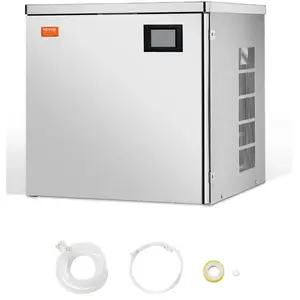 VEVOR Machine à Glaçons Capacité 163 kg/24 h Autonettoyante Tête Uniqu... pas cher
