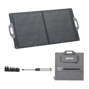 Comparateur de prix : VEVOR Panneau Solaire Portable 100 W Chargeur Solaire Pliable Monocris...