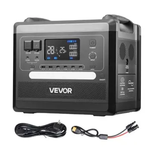 Station d'alimentation portable VEVOR, générateur solaire 2400 W 2160 ...Vendu parvevor