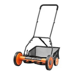 Comparateur de prix : VEVOR Tondeuse à Gazon Manuelle 450 mm avec 5 Lames en Acier Bac de Ra...