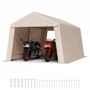 VEVOR Abri de Jardin Tente de Rangement Garage Extérieur 305x458 cm à ... pas cher