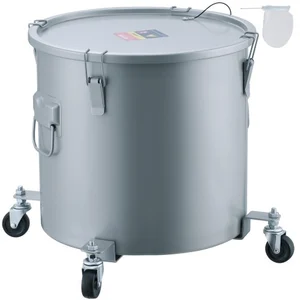 Comparateur de prix : VEVOR Collecte Huile et Graisse Usagées sur Roulettes, 60,5 L, Fut de Récupération d'Huile pour Friteuse en Acier au Carbone, Récipient d'Huile avec Couvercle, Pinces de Verrouillage, Sac Filtrant