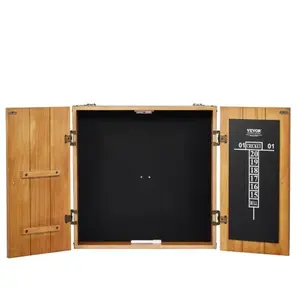 Comparateur de prix : VEVOR Armoire à Fléchettes en Bois Massif (Cible de Fléchettes Non Inc...