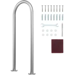 VEVOR Rampe Piscine Main Courante Aluminium Barre avec Plaque de Base ... pas cher