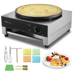 Comparateur de prix : VEVOR Crêpière Électrique Appareil à Crêpes Commerciale 40 cm 1700 W A...