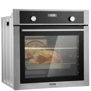 VEVOR Four Encastrable Four Électrique Mural 59,5 cm 76 L 9 Fonctions Cuisine pas cher