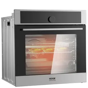 VEVOR Four Encastrable Four Mural Simple Électrique 59,5 cm 76 L 16 Fonctions pas cher
