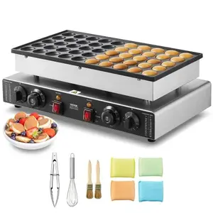 Comparateur de prix : VEVOR Appareil à Pancake Poffertjes Dorayaki 50PCs 43 mm Crêpière Anti...