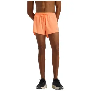 Short New Balance RC Ultra Light Split 3" Orange, Taille S pas cher