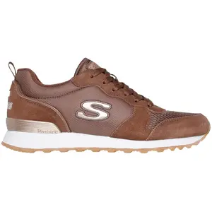 Skechers Og 85 Goldn Gurl Baskets En Cuir Pour Femmes Couleur Chocolat EU 38