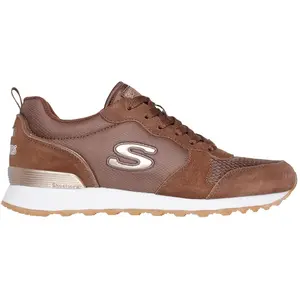 Skechers Og 85 Goldn Gurl Baskets En Cuir Pour Femmes Couleur Chocolat EU 39 pas cher
