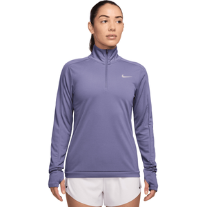 Nike Pacer 1/4 Zip Haut Manches Longues Femmes - Bleu Gris, Taille XL pas cher