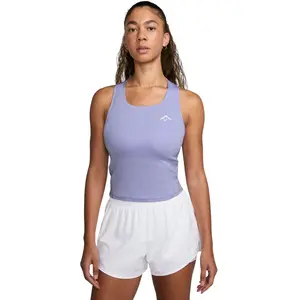Débardeur de running Dri-FIT Nike Trail pour femme - Pourpre XS (FR 34... pas cher