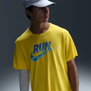 Maillot Nike Miler Run Energy Jaune XL HJ3564-718 pas cher