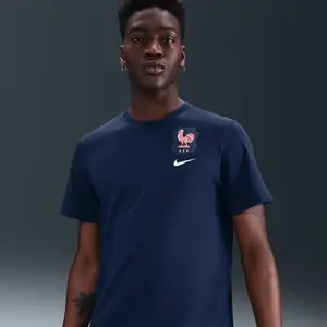 T-shirt Nike Football FFF pour homme - Bleu S HQ8428-492 pas cher