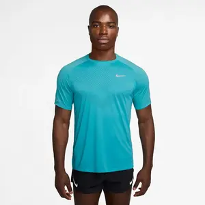Maillot manches courtes nike dri fit adv stride bleu homme pas cher