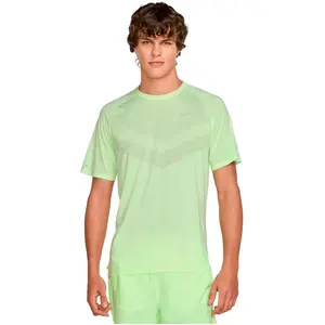 Maillot manches courtes nike dri fit adv stride jaune homme pas cher