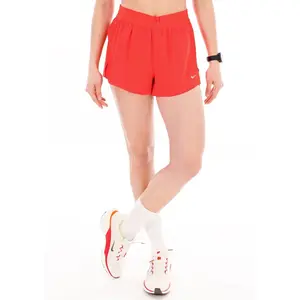 Nike Swift 2in1 Short De Running Femmes - Rouge, Taille XL pas cher