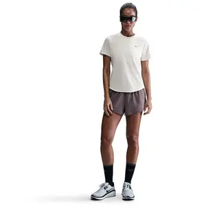 Maillot manches courtes nike swift beige femme pas cher